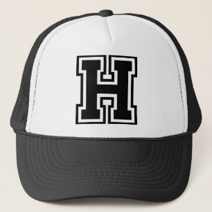 Letter "H" Monogram Trucker Hat