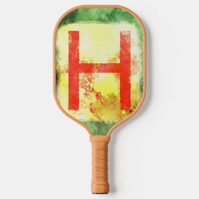 Letter H Pickleball Paddle (Front)