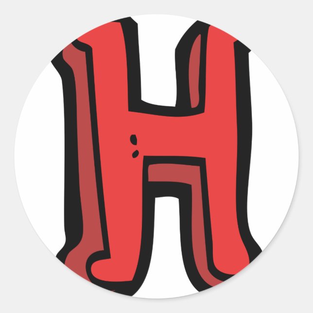 Letter H Stickers (Front)