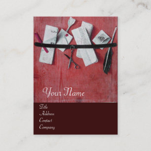 LETTER HOLDER IN WOOD MONOGRAM ,brown Business Card