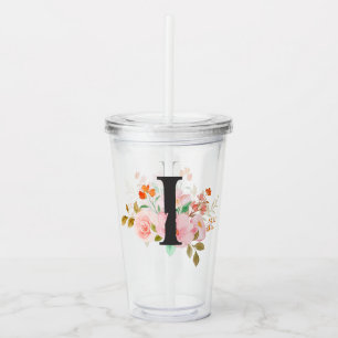 Letter I Acrylic Tumbler