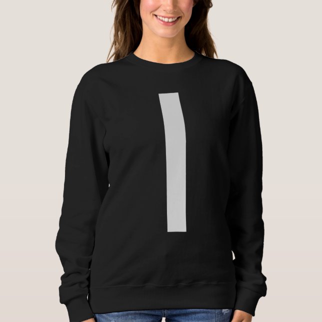 LETTER I ALPHABET MONOGRAM INITIAL SWEATSHIRT (Front)