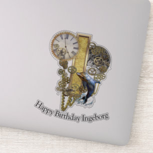 Letter I Birthday customization Sticker