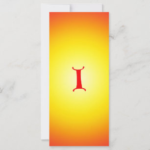 Letter I Book Mark