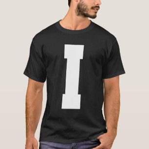 Letter I Capital Alphabet T-Shirt
