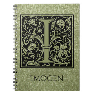 Letter I First Letter Monogram Notebook