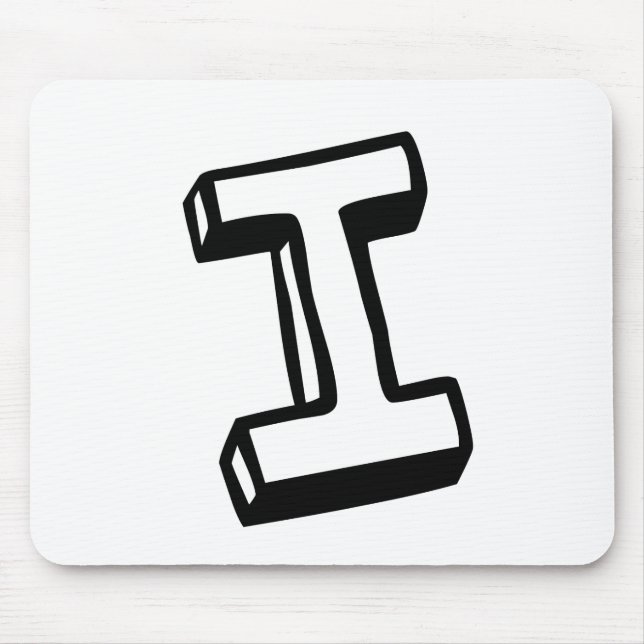 Letter I Mouse Pad (Front)