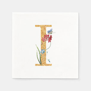 Letter i napkin
