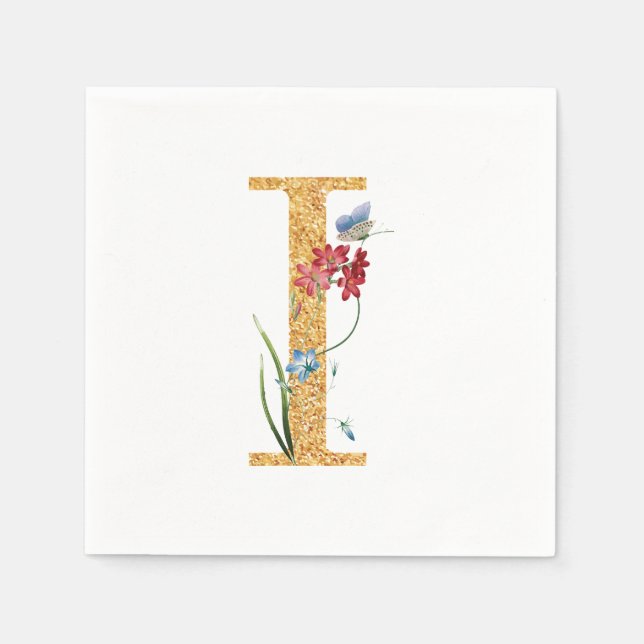 Letter i napkin (Front)
