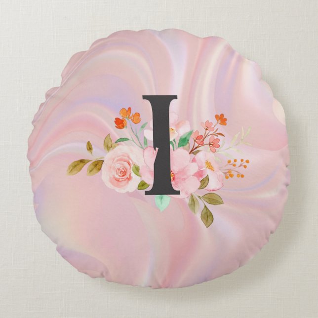 Letter I Round Pillow (Front)