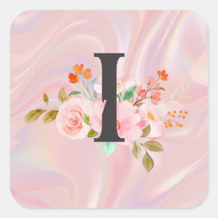 Letter I Square Sticker