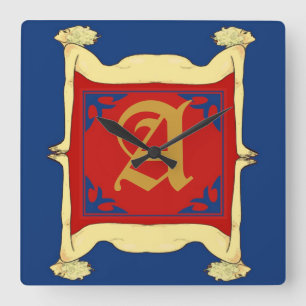 Letter Initial Clock Face, edit letter