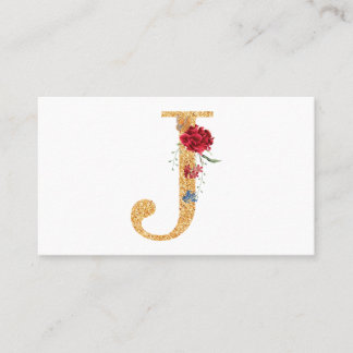 letter j business card