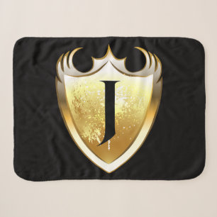 Letter J Capital Alphabet Sherpa Blanket