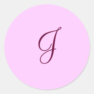 letter J envelope sticker