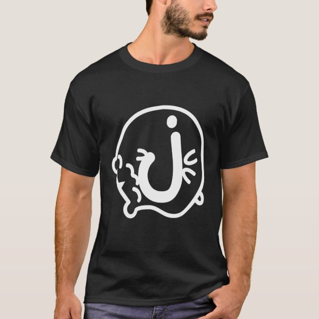 Letter J Hamster Name Monogram T-Shirt (Front)