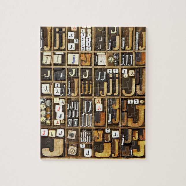 Letter J Jigsaw Puzzle (Vertical)