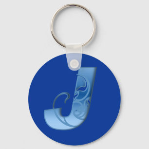 Letter J Keychain