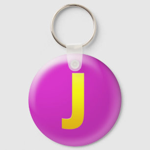 Letter J Keychain