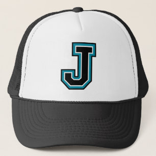Letter "J" Monogram Trucker Hat