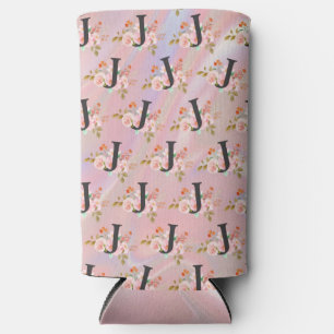 Letter J Seltzer Can Cooler