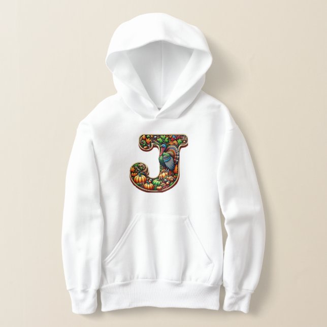 Letter J Thanksgiving style gift  (Laydown)