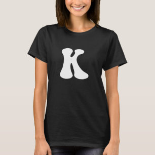 Letter K Capital Alphabet Team Groups Costume Matc T-Shirt