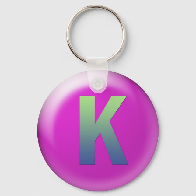 Letter K Keychain (Front)