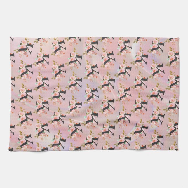 Letter K Kitchen Towel (Horizontal)