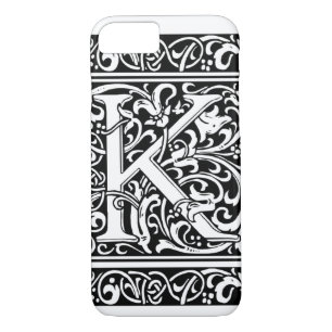 Letter K Medieval Monogram Art Nouveau Case-Mate iPhone Case