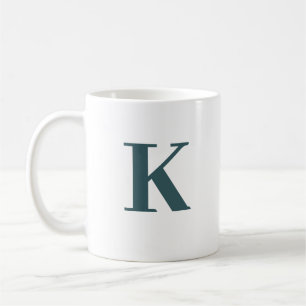 Letter k monogram  coffee mug