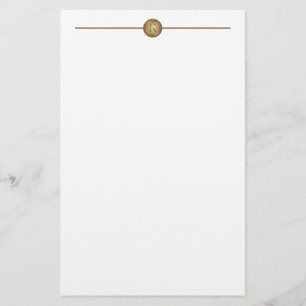 "Letter K" Monogram Stationery
