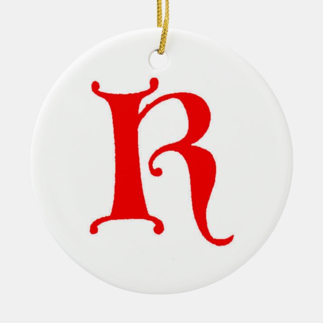 Letter K Ornament (Front)