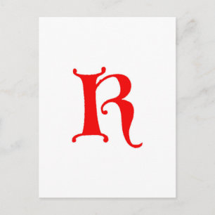 Letter K Postcard