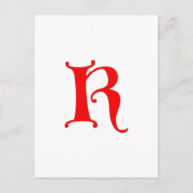 Letter K Postcard (Front)