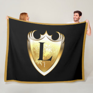 Letter L Capital Alphabet Fleece Blanket