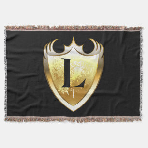 Letter L Capital Alphabet Throw Blanket