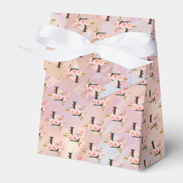 Letter L Favor Box (Front Side)