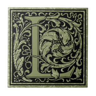 Letter L First Letter Monogram Tile