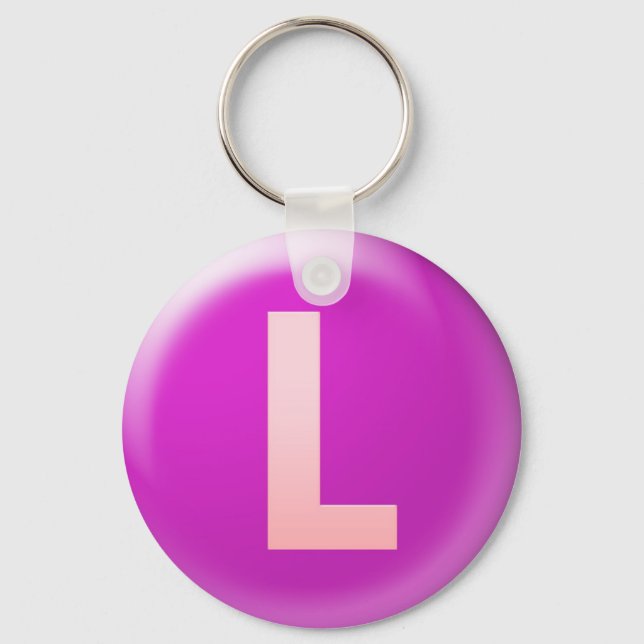 Letter L Keychain (Front)