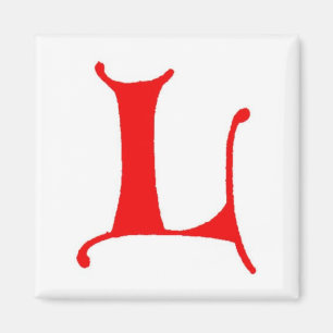 Letter L Magnet