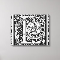 Letter L Medieval Monogram Art Nouveau