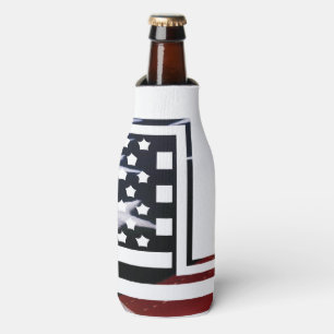 Letter L Monogram Initial USA Bottle Cooler