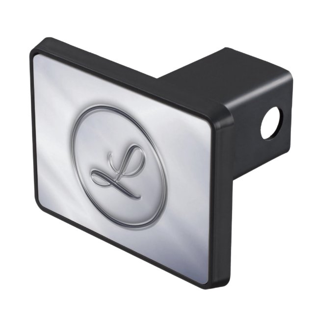 "Letter L" Monogram Trailer Hitch Cover (Top Right)