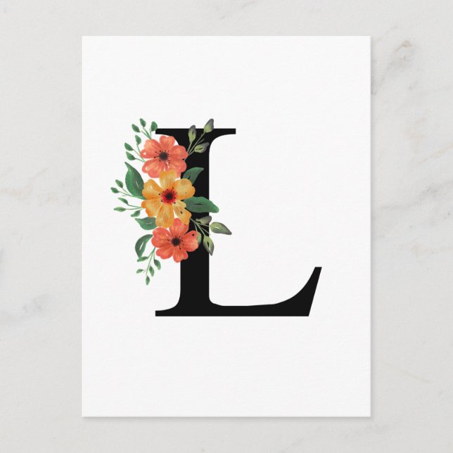 Letter L Postcard (Front)