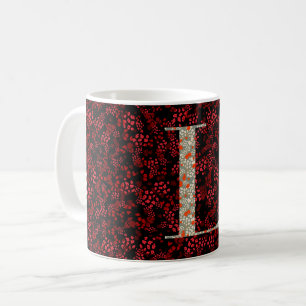 Letter L red and burgundy liberty Coffee Mug