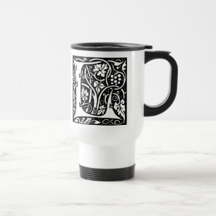 Letter 'L' William Morris Design - Mug
