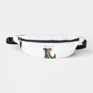 Letter L with Lilies and Waterfalls – Fantasy Flor Fanny Pack