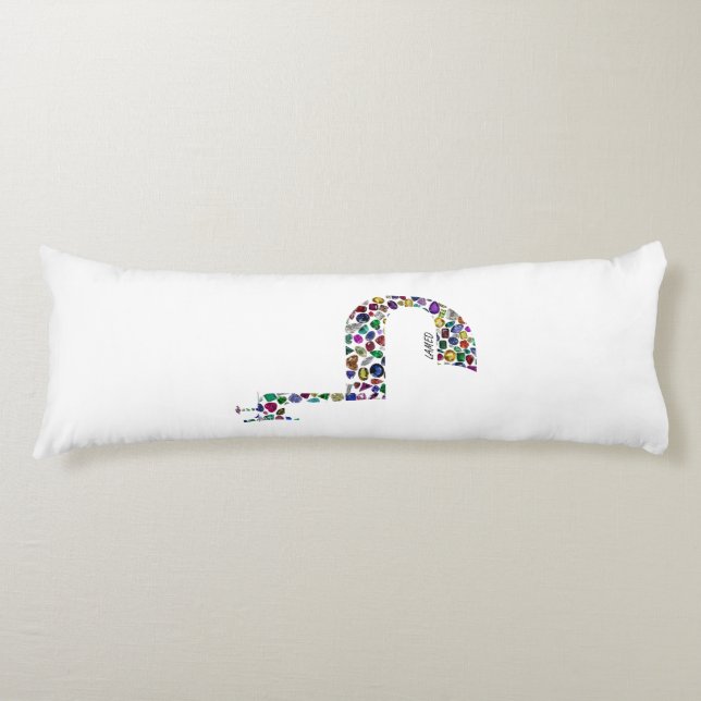 Letter 'LAMED' Body Pillow (Front)