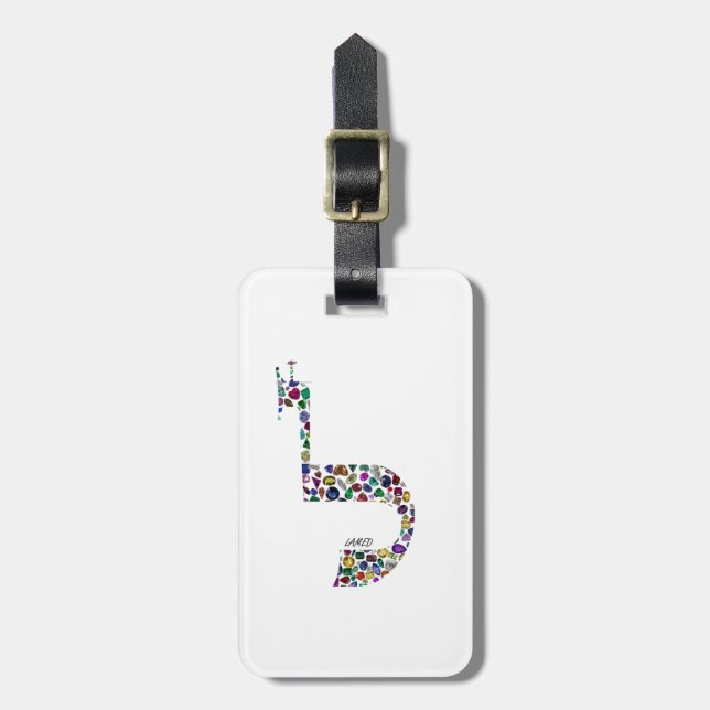 Letter 'LAMED' Luggage Tag (Front Vertical)